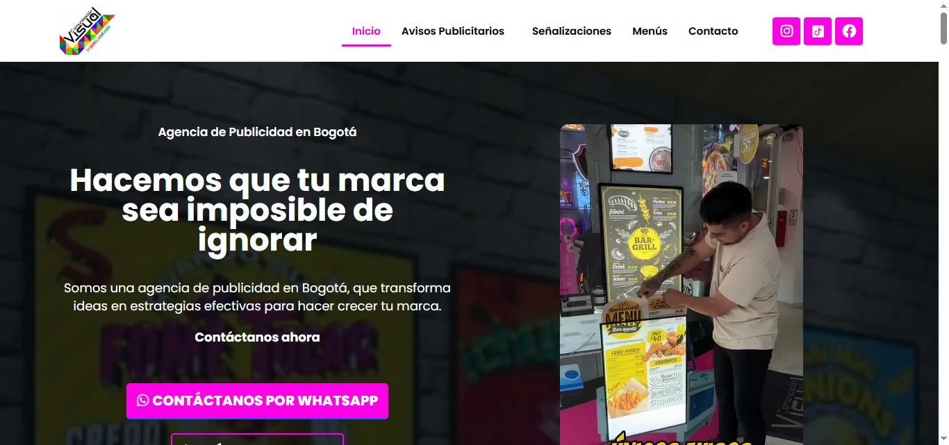 Portafolio web: tu-publicidad.com diseñada integrando catálogo digital y captación de leads